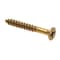Prime-Line Wood Screw, Flat Head, Phillips Drive No. 8 X 1-1/4in Solid Brass 25PK 9035185 - alternate 1